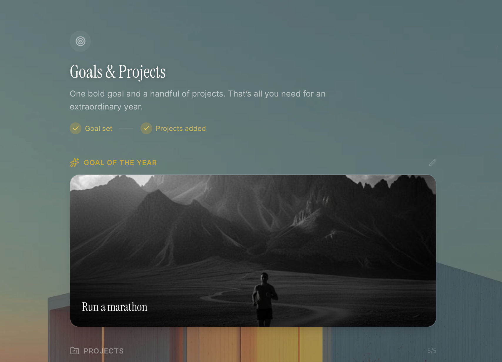 Goals and life vision planner